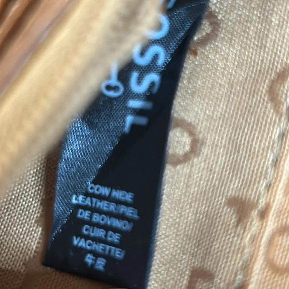 Fossil Vintage Leather Clutch Tan Billfold Card Wallet - Picture 13 of 16